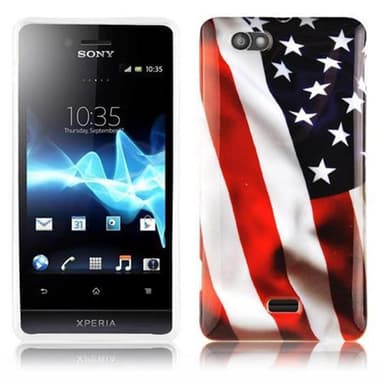 Sony Xperia M Suojakuori Case Cover (Punainen)