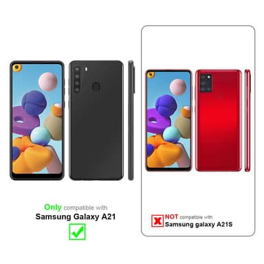 Samsung Galaxy A21 Suojakuori Kotelo (Läpinäkyvä)