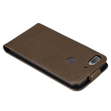 HTC Desire 12 PLUS Suojakuori Lompakkokotelo (Ruskea)