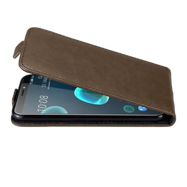 HTC Desire 12 PLUS Suojakuori Lompakkokotelo (Ruskea)