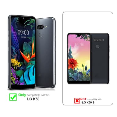 LG K50 Suojakuori Lompakkokotelo (harmaa)