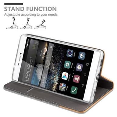 Huawei P8 Suojakuori Lompakkokotelo (harmaa)