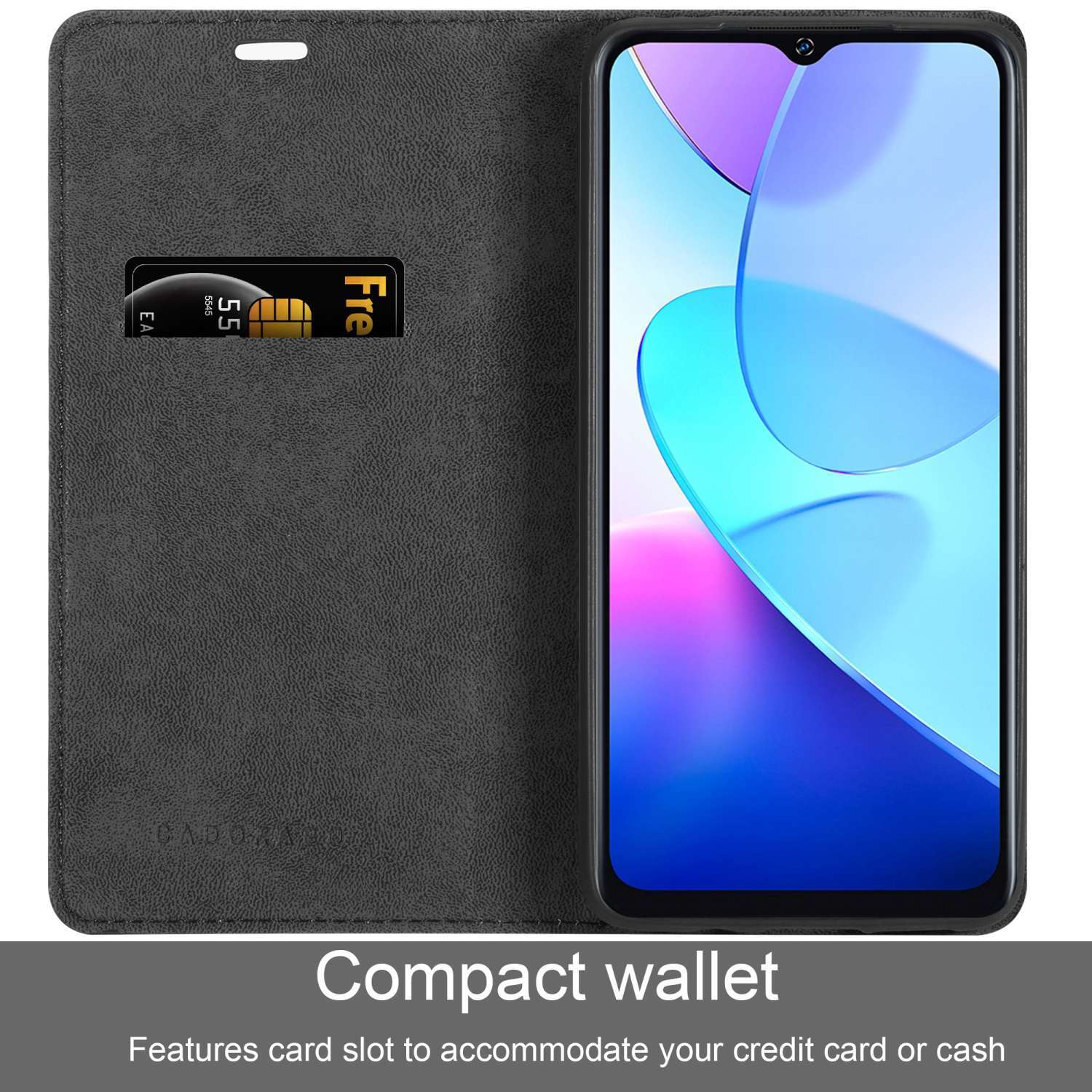 Oukitel C31 Suojakuori Lompakkokotelo (Musta)