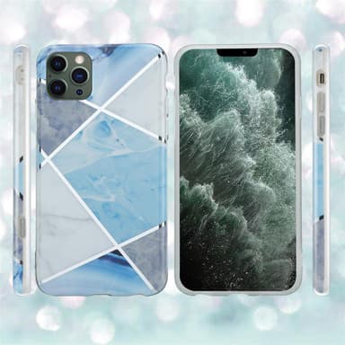iPhone 12 PRO MAX Suojakuori Lompakkokotelo (Sininen)