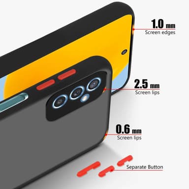 Samsung Galaxy M52 5G Suojakuori Kotelo (Musta)