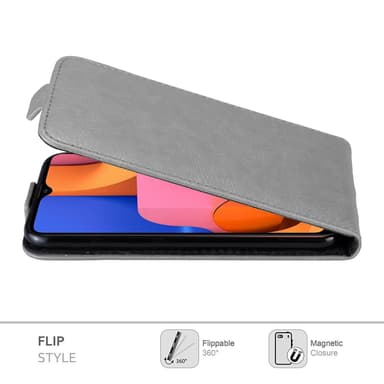 Samsung Galaxy A20s Suojakuori Lompakkokotelo (harmaa)