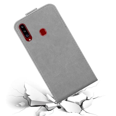 Samsung Galaxy A20s Suojakuori Lompakkokotelo (harmaa)