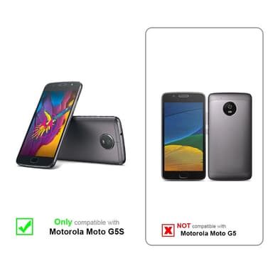 Motorola MOTO G5S Suojakuori Lompakkokotelo (Punainen)