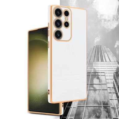 Samsung Galaxy S23 ULTRA Suojakuori Cover (Valkoinen)