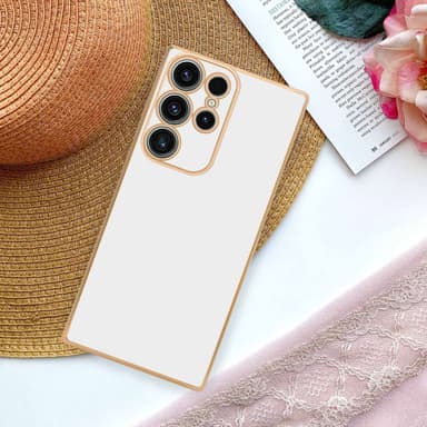 Samsung Galaxy S23 ULTRA Suojakuori Cover (Valkoinen)