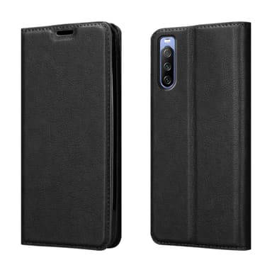 Sony Xperia 10 III Suojakuori Lompakkokotelo (Musta)