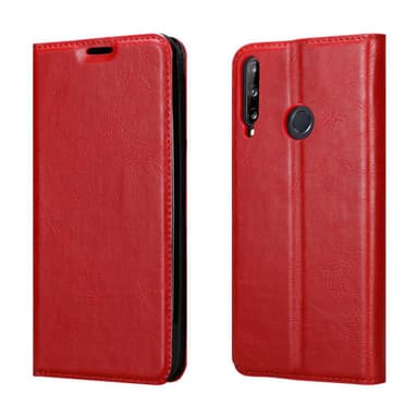 Huawei P40 LITE E Suojakuori Lompakkokotelo (Punainen)