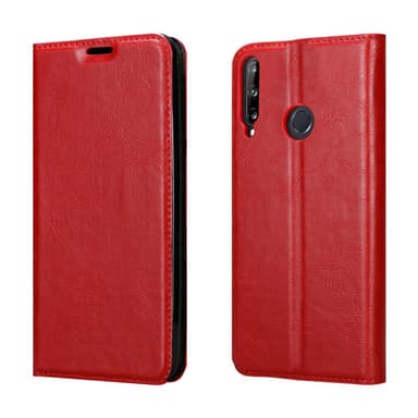 Huawei P40 LITE E Suojakuori Lompakkokotelo (Punainen)