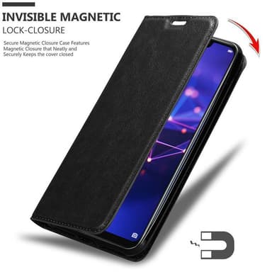 Huawei MATE 20 LITE Suojakuori Lompakkokotelo (Musta)