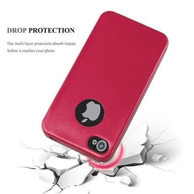 iPhone 4 / 4S Suojakuori Kotelo (Punainen)