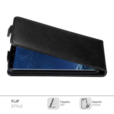 Samsung Galaxy S8 Suojakuori Lompakkokotelo (Musta)