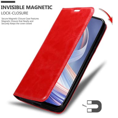 Oppo A92s Suojakuori Lompakkokotelo (Punainen)