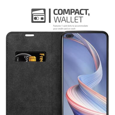 Oppo A92s Suojakuori Lompakkokotelo (Punainen)