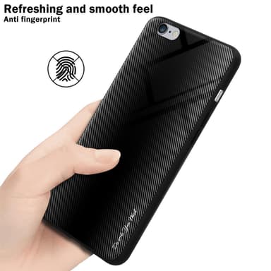 iPhone 6 PLUS / 6S PLUS Suojakuori Kotelo (Musta)