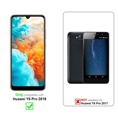 Huawei Y6 PRO 2019 Suojakuori Lompakkokotelo (Turkoosi)