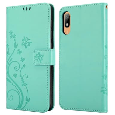 Huawei Y6 PRO 2019 Suojakuori Lompakkokotelo (Turkoosi)