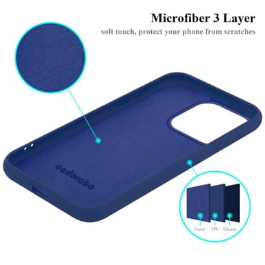 iPhone 15 PRO Suojakuori Kotelo Case (Sininen)