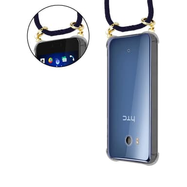 HTC OCEAN / U11 Suojakuori Kotelo Ketju (Sininen)