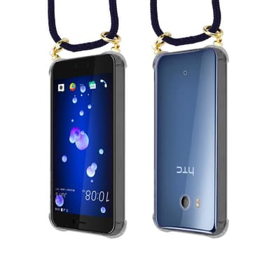 HTC OCEAN / U11 Suojakuori Kotelo Ketju (Sininen)
