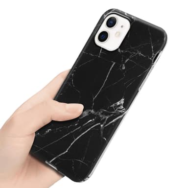 iPhone 12 PRO MAX Suojakuori Lompakkokotelo (Musta)