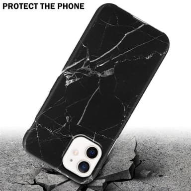 iPhone 12 PRO MAX Suojakuori Lompakkokotelo (Musta)