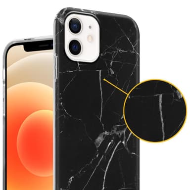 iPhone 12 PRO MAX Suojakuori Lompakkokotelo (Musta)