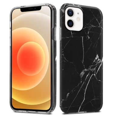 iPhone 12 PRO MAX Suojakuori Lompakkokotelo (Musta)