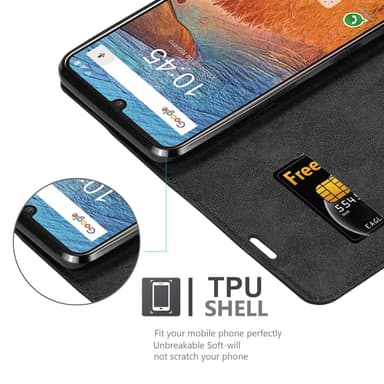 ZTE Blade V10 Suojakuori Lompakkokotelo (Musta)