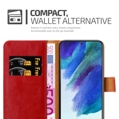 Samsung Galaxy S22 Suojakuori Lompakkokotelo (Punainen)