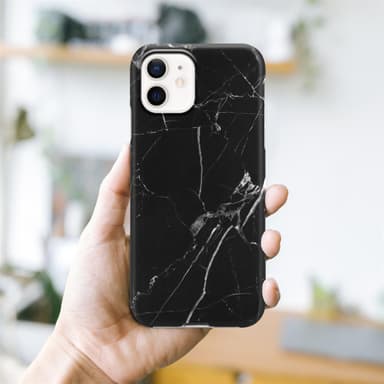 iPhone 12 PRO MAX Suojakuori Lompakkokotelo (Musta)