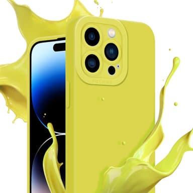 iPhone 14 PRO MAX Suojakuori Kotelo (Keltainen)