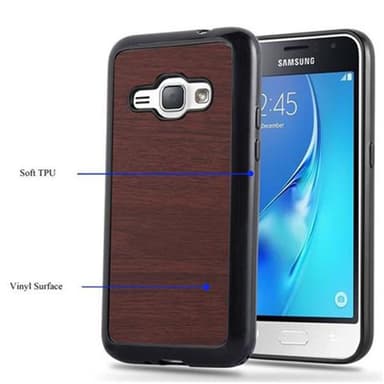 Samsung Galaxy J1 2016 Suojakuori Kotelo (Ruskea)