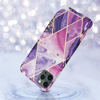 iPhone 12 PRO MAX Suojakuori Lompakkokotelo (Violetti)
