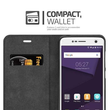 ZTE Blade V8 Suojakuori Lompakkokotelo (Ruskea)