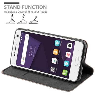 ZTE Blade V8 Suojakuori Lompakkokotelo (Ruskea)
