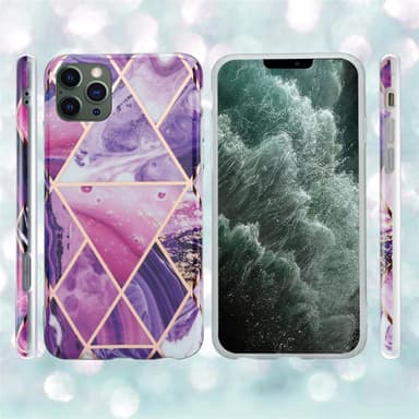 iPhone 12 PRO MAX Suojakuori Lompakkokotelo (Violetti)