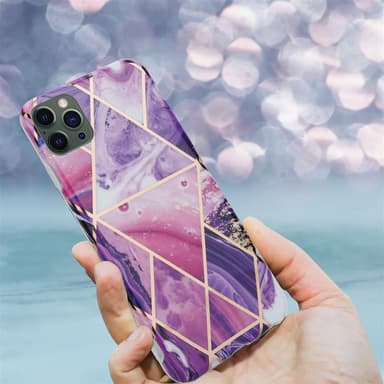 iPhone 12 PRO MAX Suojakuori Lompakkokotelo (Violetti)