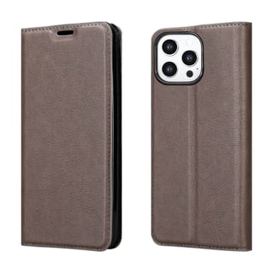 iPhone 13 PRO Suojakuori Lompakkokotelo (Ruskea)