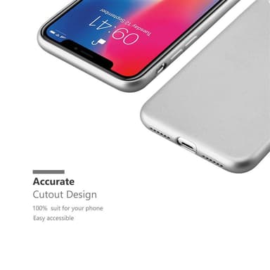 iPhone X / XS Suojakuori Kotelo (Hopea)