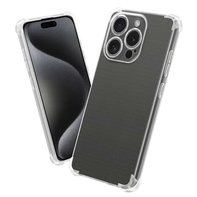 iPhone 15 PRO Suojakuori Kotelo (Läpinäkyvä)