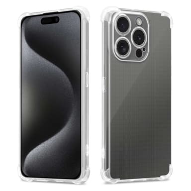 iPhone 15 PRO Suojakuori Kotelo (Läpinäkyvä)