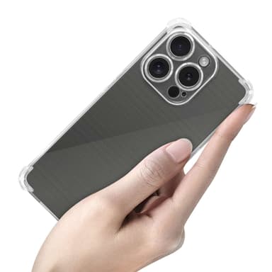 iPhone 15 PRO Suojakuori Kotelo (Läpinäkyvä)