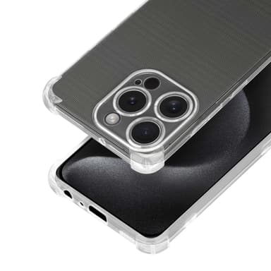 iPhone 15 PRO Suojakuori Kotelo (Läpinäkyvä)