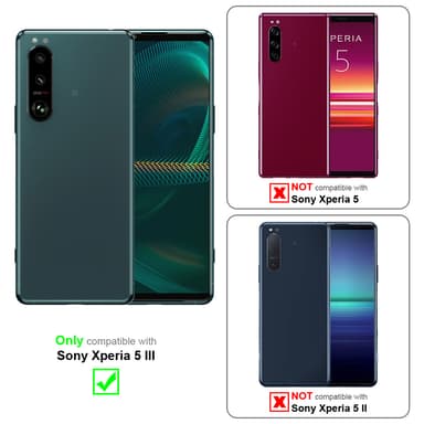 Sony Xperia 5 III Suojakuori Lompakkokotelo (harmaa)