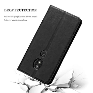 Motorola MOTO E5 PLAY Suojakuori Lompakkokotelo (Musta)
